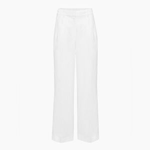 Wilfred Aritzia The Effortless Pant Linen size 8 white color